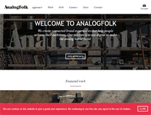 Tablet Screenshot of analogfolk.com